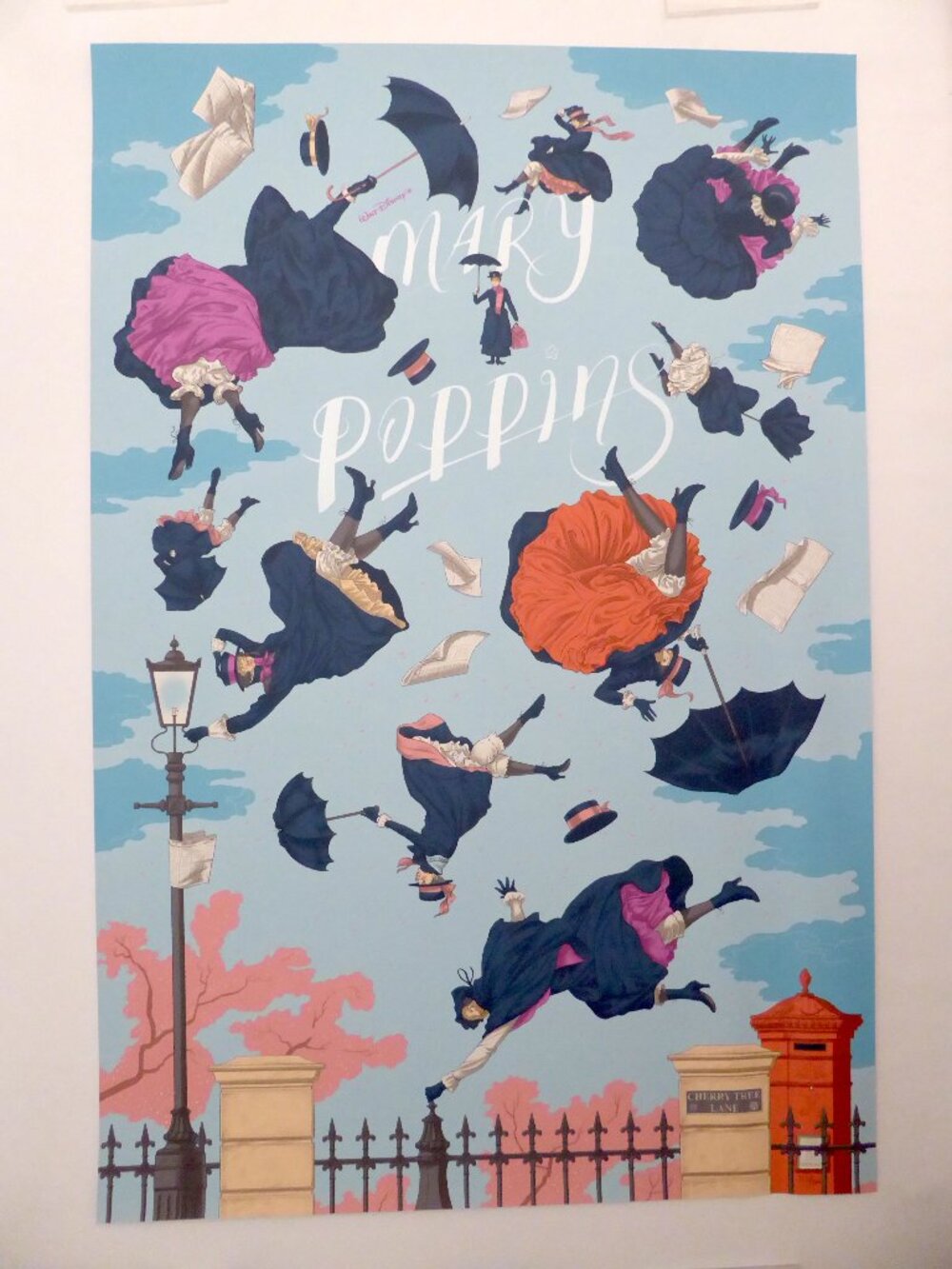 NEW LE #222/250 DISNEY MARY POPPINS JONATHAN BURTON MONDO ART PRINT 24” x 36” PO